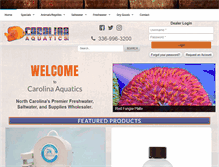 Tablet Screenshot of carolinaaquatics.com